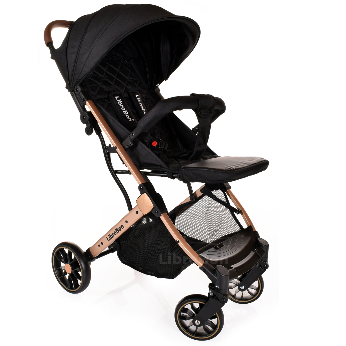 Librebon Lightweight  Baby Stroller Pram Foldable Travel Buggy Four Seasons Pushchair Pink