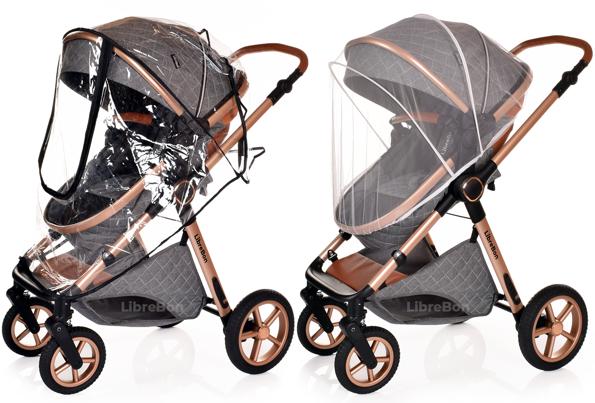 Librebon Pram Buggy Travel System With Car Seat  Grey