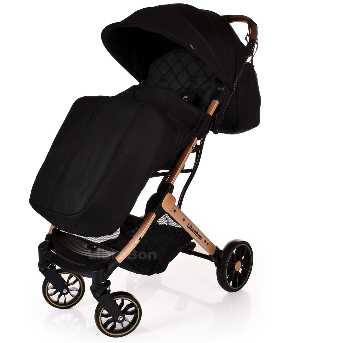 Librebon Lightweight  Baby Stroller Pram Foldable Travel Buggy Four Seasons Pushchair Pink
