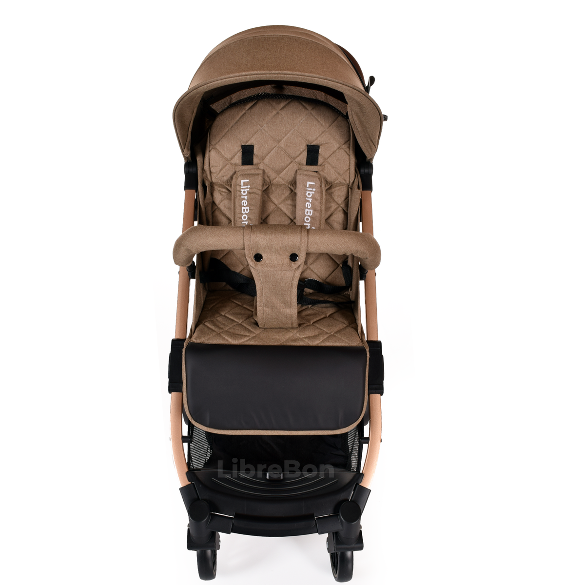 Librebon Lightweight  Baby Stroller Pram Foldable Travel Buggy Four Seasons Pushchair Beige