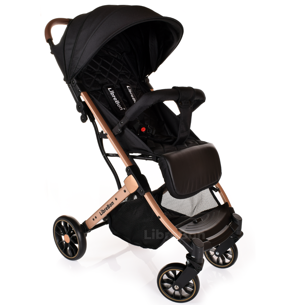Librebon Lightweight  Baby Stroller Pram Foldable Travel Buggy Four Seasons Pushchair Pink